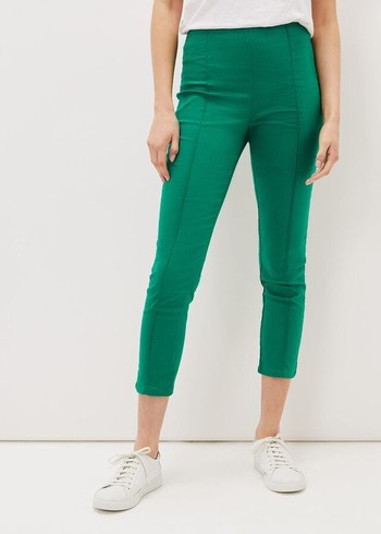 Phase Eight Miah Cropped Trousers Green USA | 6520139-AC